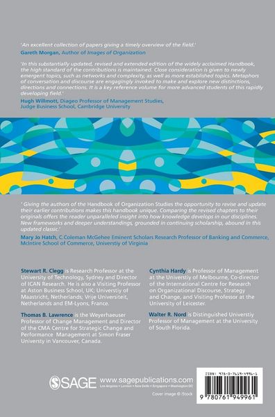 Produktbild: The SAGE Handbook of Organization Studies