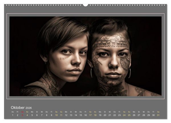 Produktbild: Zwillinge - Ein Jahr mit doppelter Freude (hochwertiger Premium Wandkalender 2026 DIN A2 quer), Kunstdruck in Hochglanz