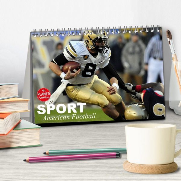 Produktbild: Sport. American Football (Tischkalender 2026 DIN A5 quer), CALVENDO Monatskalender