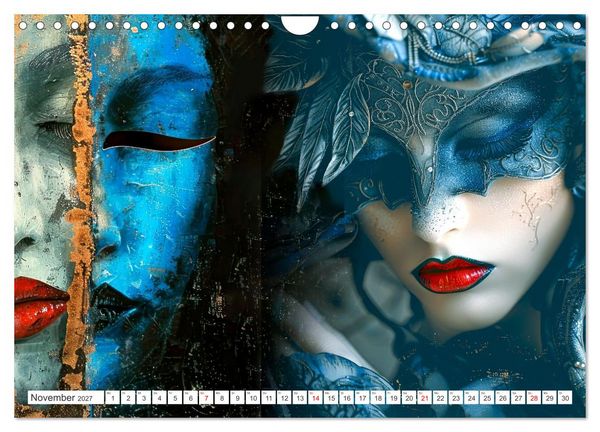 Produktbild: Geheimnis hinter der Maske (Wandkalender 2027 DIN A4 quer), CALVENDO Monatskalender
