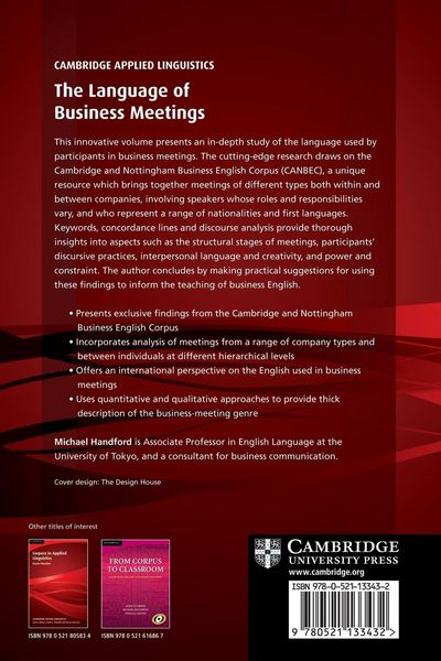 Produktbild: The Language of Business Meetings
