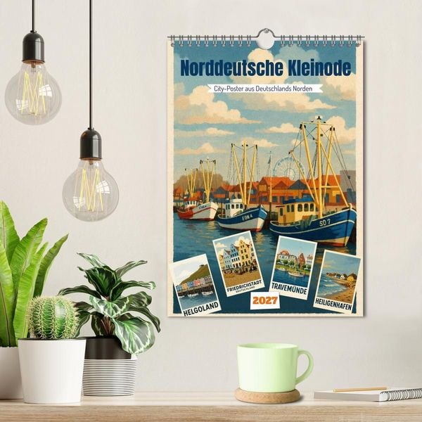 Produktbild: Norddeutsche Kleinode - City Poster (Wandkalender 2027 DIN A4 hoch), CALVENDO Monatskalender