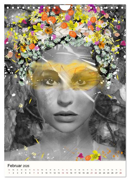 Produktbild: FLOWER GIRLS (Wandkalender 2026 DIN A4 hoch), CALVENDO Monatskalender