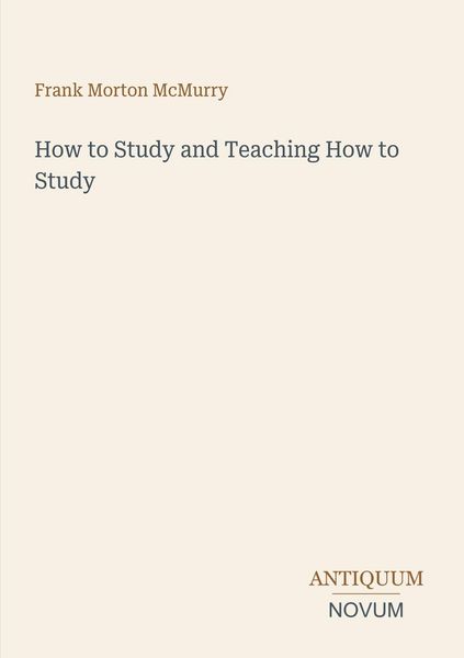 Produktbild: How to Study and Teaching How to Study