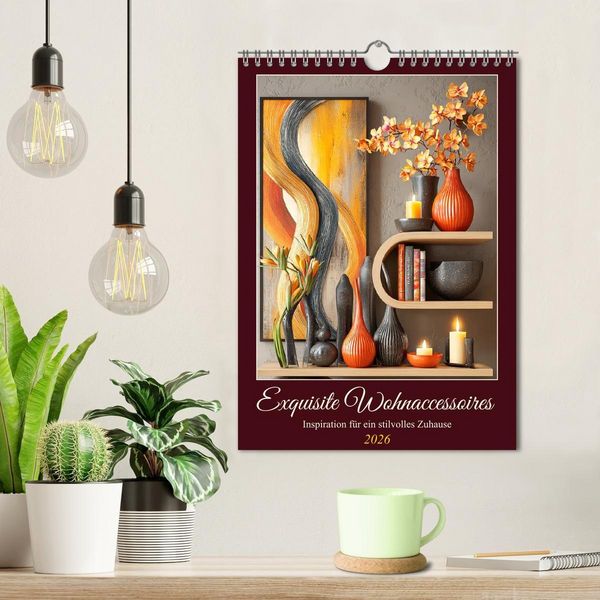 Produktbild: Exquisite Wohnaccessoires. Inspiration f&uuml;r ein stilvolles Zuhause (Wandkalender 2026 DIN A4 hoch), CALVENDO Monatskalender