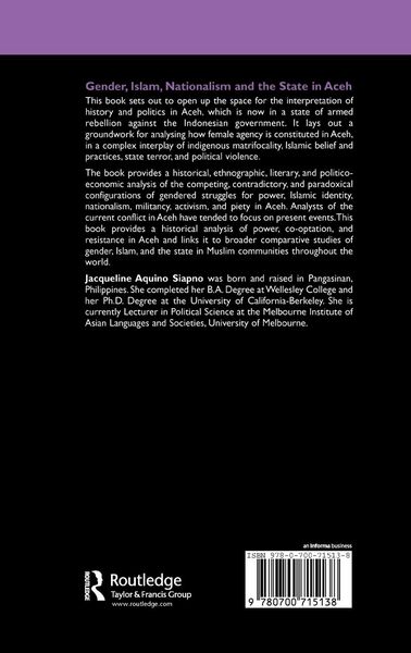 Produktbild: Gender, Islam, Nationalism and the State in Aceh