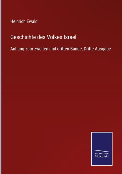 Produktbild: Geschichte des Volkes Israel