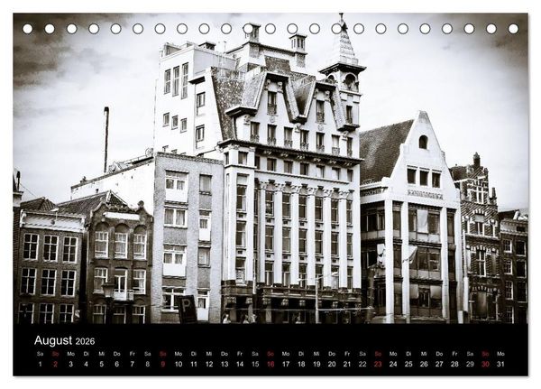 Produktbild: Amsterdam 2026 (Tischkalender 2026 DIN A5 quer), CALVENDO Monatskalender