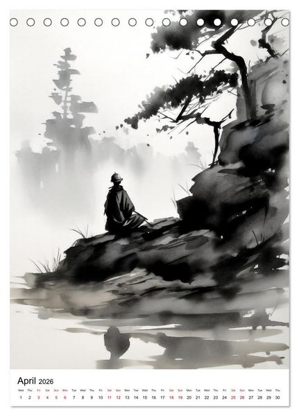 Produktbild: Zen Serenity (Desk Calendar 2026 DIN A5 portrait), CALVENDO 12 Month DeskCalendar