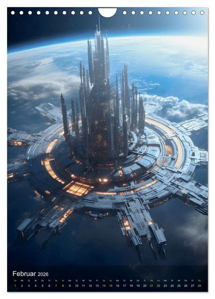 Produktbild: Endless Space - Zeitreisen in die unendlichen Weites des Weltraums (Wandkalender 2026 DIN A4 hoch), CALVENDO Monatskalender