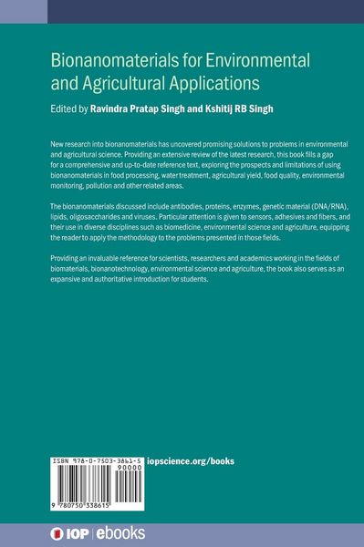Produktbild: Bionanomaterials for Environmental and Agricultural Applications
