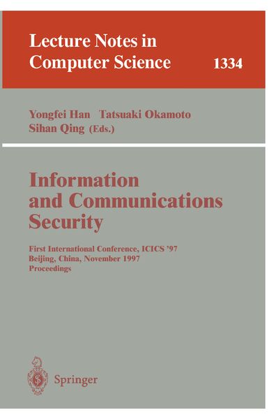 Produktbild: Information and Communications Security