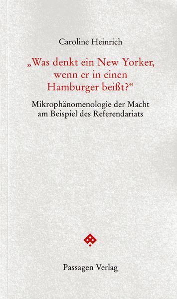 Produktbild: "Was denkt ein New Yorker, wenn er in einen Hamburger bei&szlig;t?"