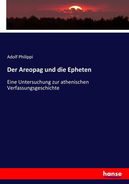 Produktbild: Der Areopag und die Epheten