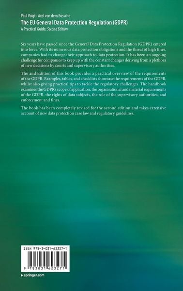 Produktbild: The EU General Data Protection Regulation (GDPR)
