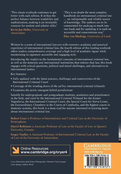 Produktbild: An Introduction to International Criminal Law and Procedure
