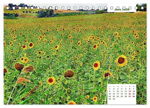 Produktbild: Umbrian Countryside (Desk Calendar 2026 DIN A5 landscape), CALVENDO 12 Month DeskCalendar