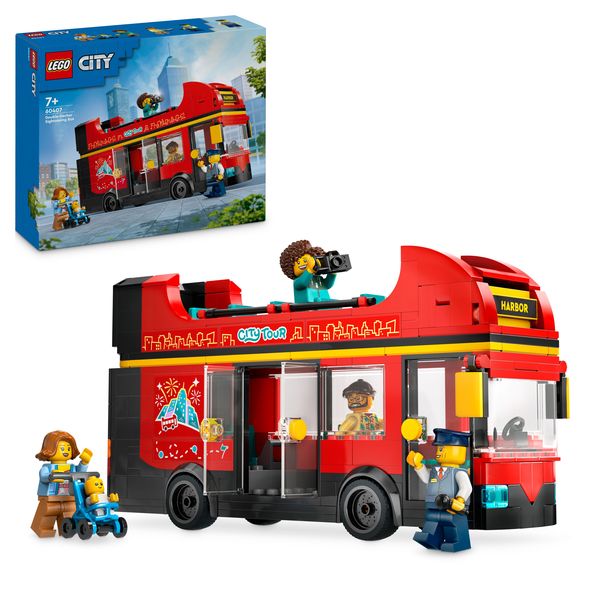 LEGO City Doppeldeckerbus, Fahrzeug-Spielzeug für Kinder 60407