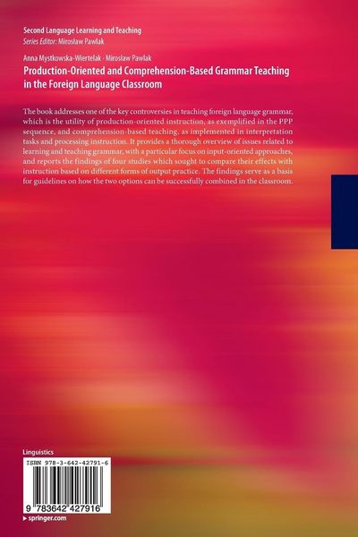 Produktbild: Production-oriented and Comprehension-based Grammar Teaching in the Foreign Language Classroom