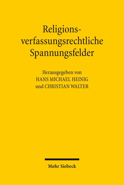Produktbild: Religionsverfassungsrechtliche Spannungsfelder