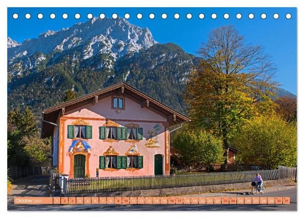 Produktbild: Mittenwald - Perle des Werdenfelser Landes (Tischkalender 2027 DIN A5 quer), CALVENDO Monatskalender