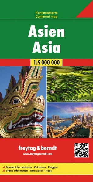 Produktbild: freytag & berndt Stra&szlig;enkarte Asien 1:9 Mio.