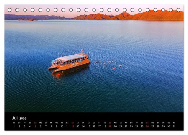 Produktbild: Australien 2026 Kimberley aus der Vogelperspektive (Tischkalender 2026 DIN A5 quer), CALVENDO Monatskalender