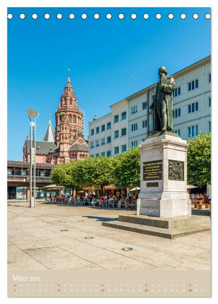 Produktbild: Mainz - Ein Portr&auml;t (Tischkalender 2026 DIN A5 hoch), CALVENDO Monatskalender