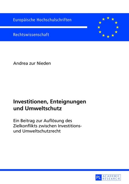 Produktbild: Investitionen, Enteignungen und Umweltschutz