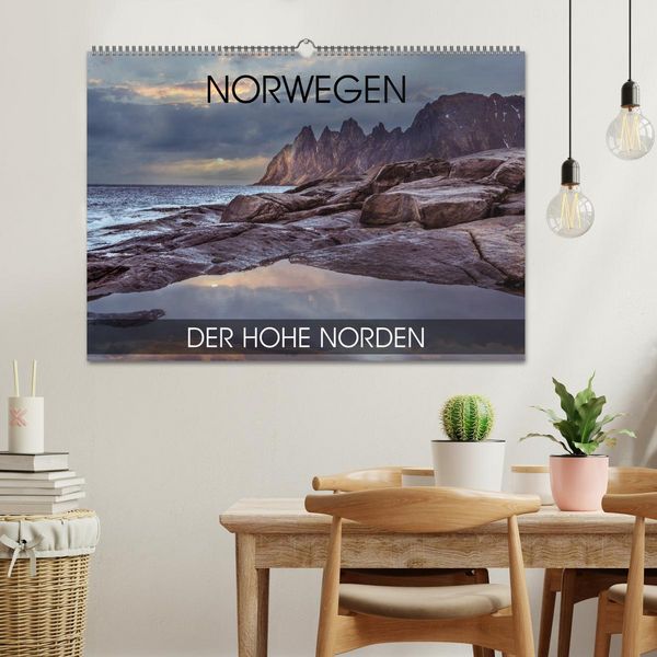 Produktbild: Norwegen - der hohe Norden (Wandkalender 2026 DIN A2 quer), CALVENDO Monatskalender