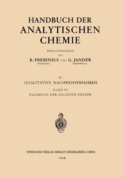 Produktbild: Elemente der Sechsten Gruppe