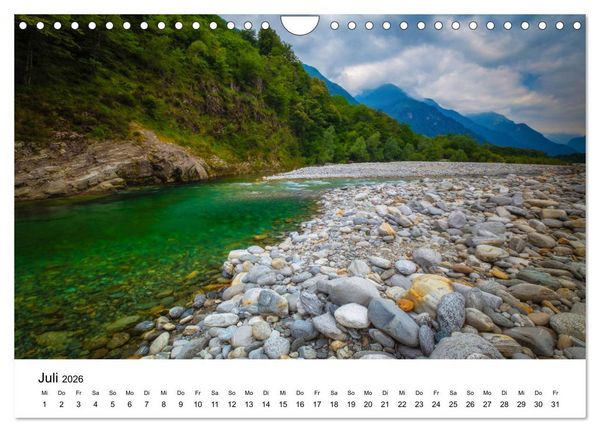 Produktbild: Flusswelt Schweiz (Wandkalender 2026 DIN A4 quer), CALVENDO Monatskalender