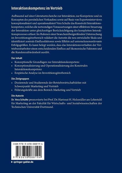 Produktbild: Interaktionskompetenz im Vertrieb