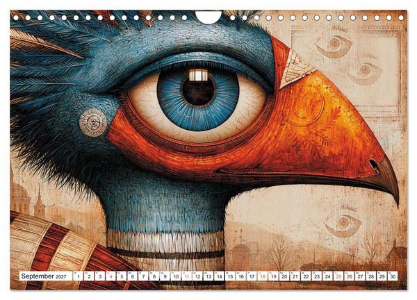 Produktbild: Schr&auml;ge V&ouml;gel im Blick (Wandkalender 2027 DIN A4 quer), CALVENDO Monatskalender