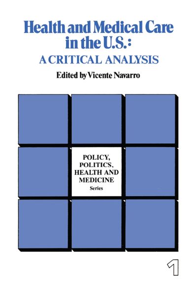 Produktbild: Health and Medical Care in the U.S.