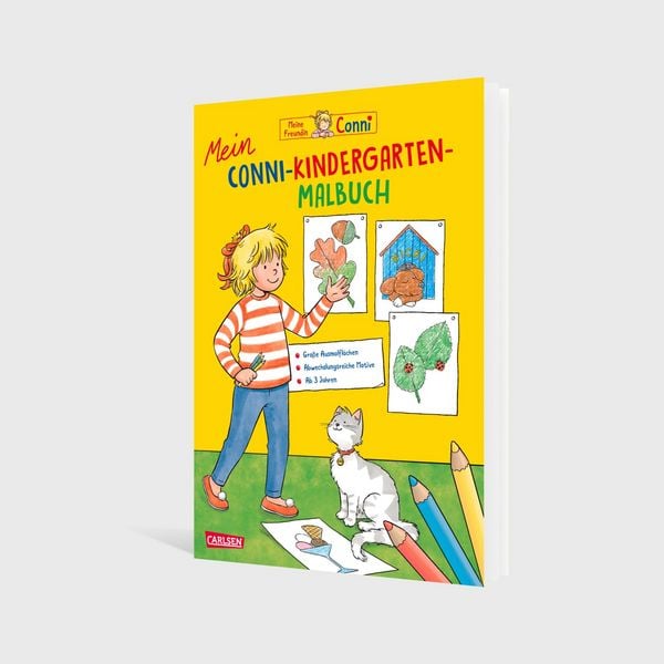 Produktbild: Conni Gelbe Reihe (Besch&auml;ftigungsbuch): Mein Conni-Kindergarten-Malbuch