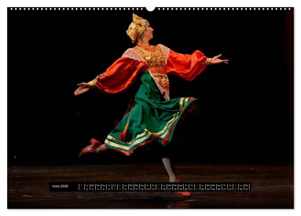 Produktbild: Danses de l'&acirc;me russe (Calendrier mural 2026 DIN A2 vertical) calendrier de bureau