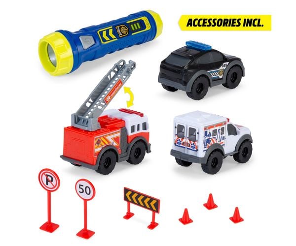 Produktbild: Dickie Toys Micro Playset Fertigmodell Einsatzfahrzeug Modell