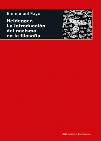 Produktbild: Heidegger. La introducci&oacute;n del nazismo en filosof&iacute;a