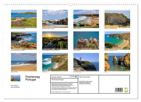 Produktbild: Fischerweg Portugal (Wandkalender 2026 DIN A2 quer), CALVENDO Monatskalender