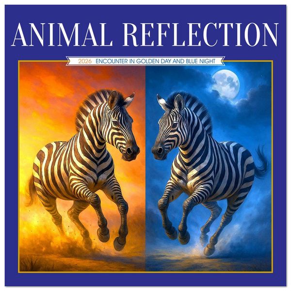Animal Reflection (Wall Calendar 2026 12 × 12 Inch) CALVENDO 12 Month Wall Calendar