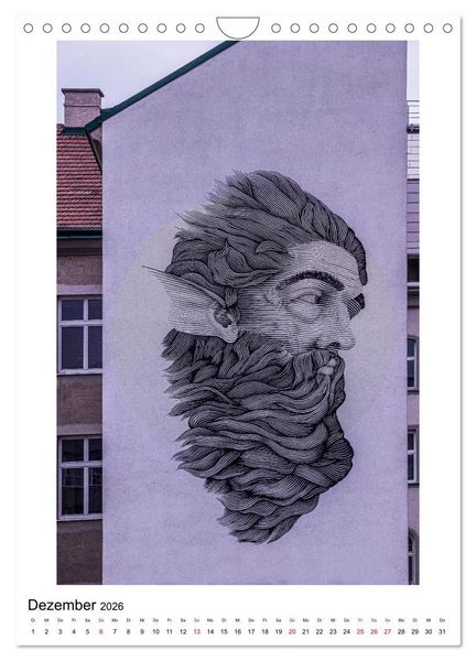 Produktbild: Kunst an Hausw&auml;nden (Wandkalender 2026 DIN A4 hoch), CALVENDO Monatskalender