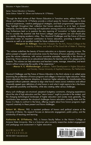Produktbild: Structural Challenges and the Future of Honors Education