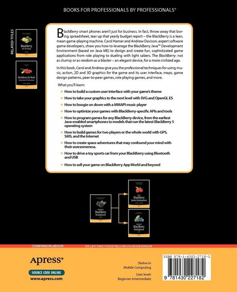 Produktbild: Learn Blackberry Games Development