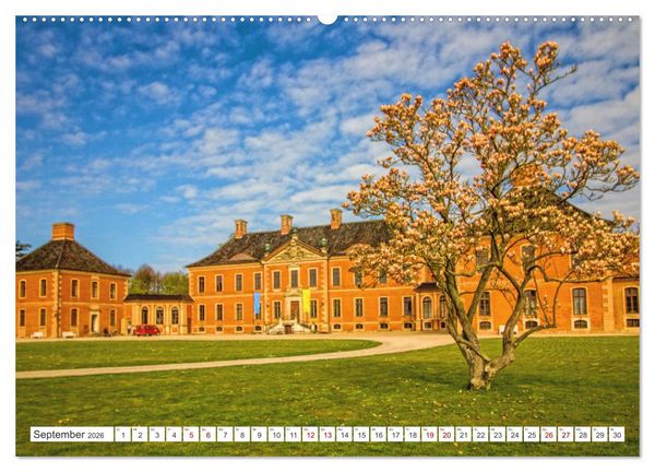 Produktbild: Das Kl&uuml;tzer Schloss Bothmer &ndash; Ein Maitag in Mecklenburgs feinem St&uuml;ck England (hochwertiger Premium Wandkalender 2026 DIN A2 quer), Kunstdruck in Hochglanz