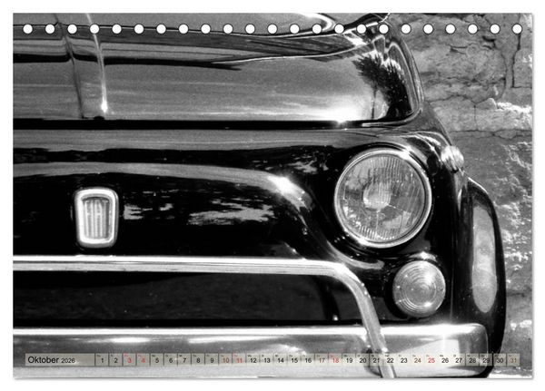 Produktbild: il Cinquecento - Details im Fokus - im Look eines legend&auml;ren Analogfilms (Tischkalender 2026 DIN A5 quer), CALVENDO Monatskalender