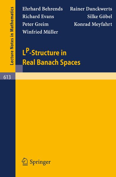 Produktbild: LP-Structure in Real Banach Spaces