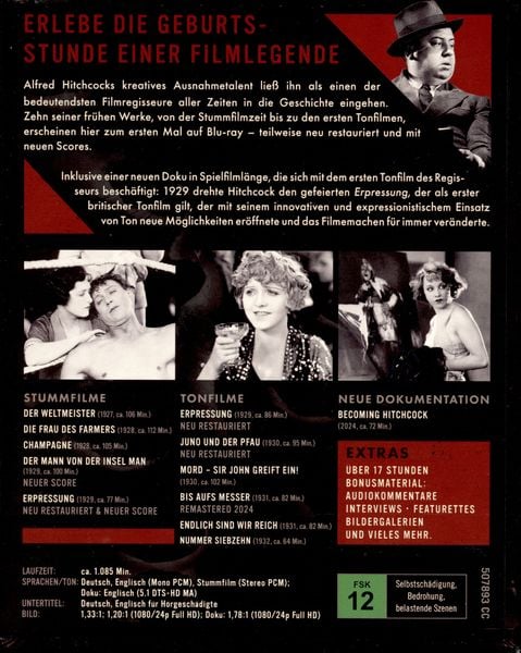 Produktbild: Alfred Hitchcock - Die fr&uuml;hen Filme [11 BRs]