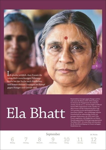 Produktbild: Ich bin Ich Wochen-Kulturkalender 2027 - Gedanken ber&uuml;hmter Frauen