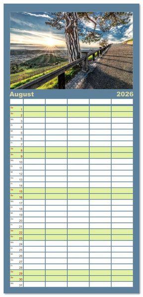 Produktbild: Familienplaner 2026 - Stuttgart, What Else? mit 5 Spalten (Wandkalender, 21 x 45 cm) CALVENDO